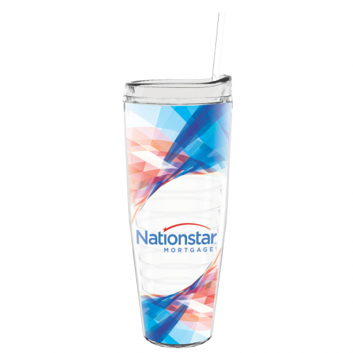 26 oz Made In The USA Tumbler w/ Lid & Straw