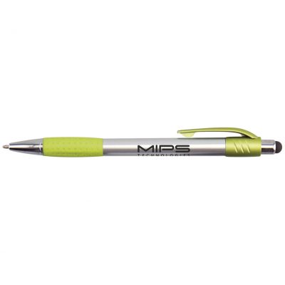 Premium Silver Stylus Pen w/ Metallic Accents