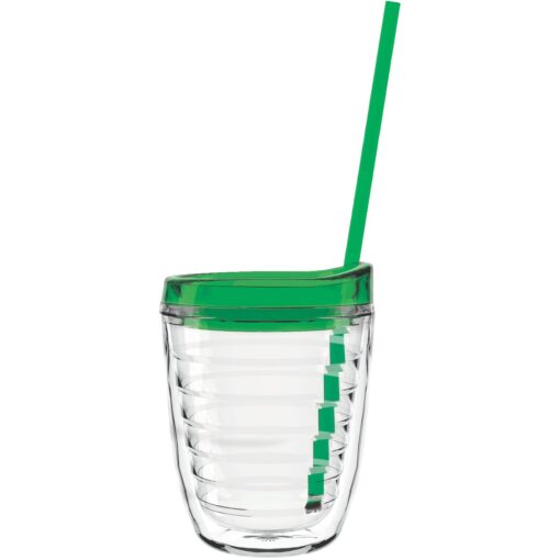12 oz Made In The USA Tumbler w/ Lid & Straw-6