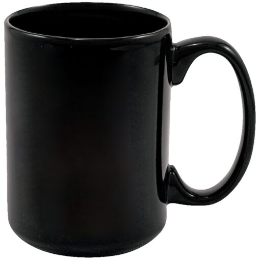 15 oz Full Color Black Stoneware Magna Mug-2