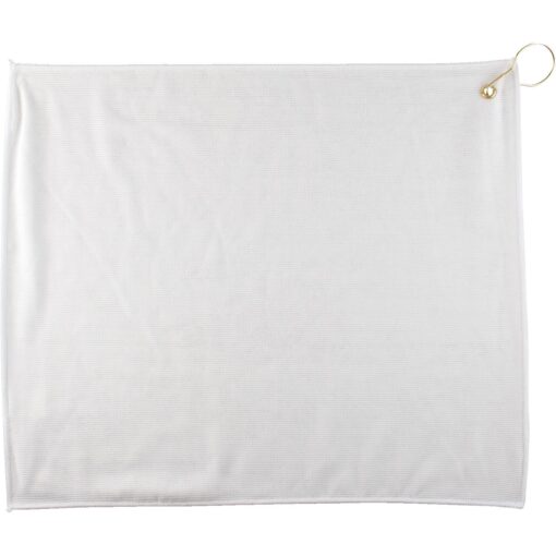 15" x 18" Full Color Polyester White Golf Towel-2