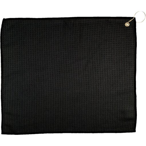 15" x 18" Waffle Golf Towel w/ Grommet-4