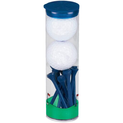 2 Ball Tall Tube w/ Pinnacle Rush Golf Balls-2
