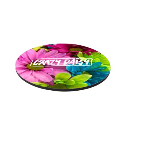 8" Rd 1/4" Thick Full Color Soft Mouse Pad-1
