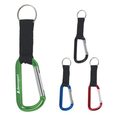 8mm Carabiner with Black Strap-1