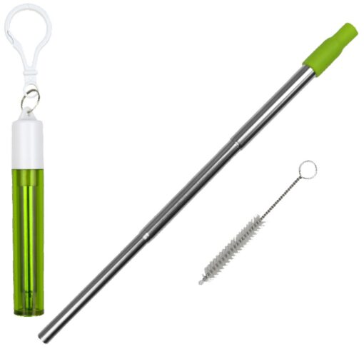 Collapsible Stainless Steel Straw w/ Silicone Tip-4