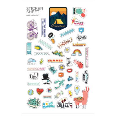 Flair 7" X 11 " Sticker Sheet-1