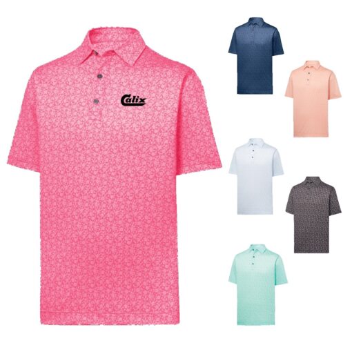 Footjoy Painted Floral Lisle Golf Shirt-7
