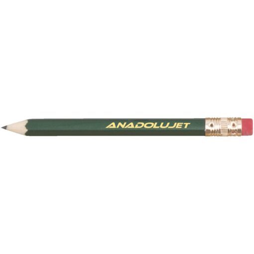 Hex Wooden Golf Pencil with Eraser-3