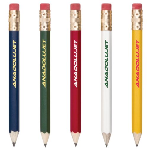 Hex Wooden Golf Pencil with Eraser-1