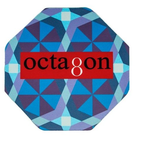 Octagon Shape Soft Mouse Pad 8"x 8"x 0.125"-1