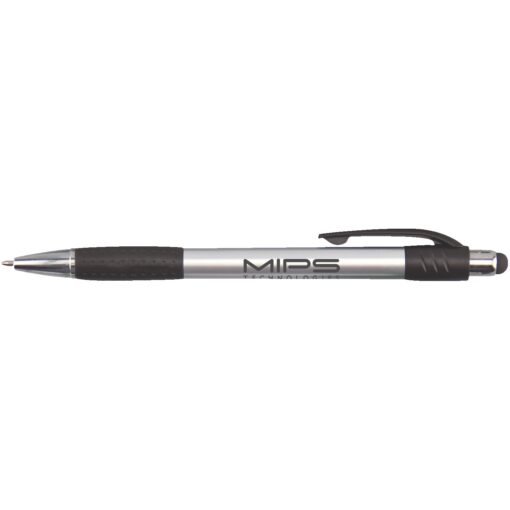 Premium Silver Stylus Pen w/ Metallic Accents-3