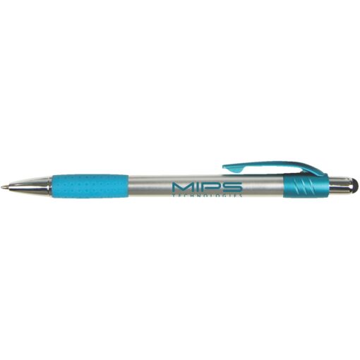 Premium Silver Stylus Pen w/ Metallic Accents-9