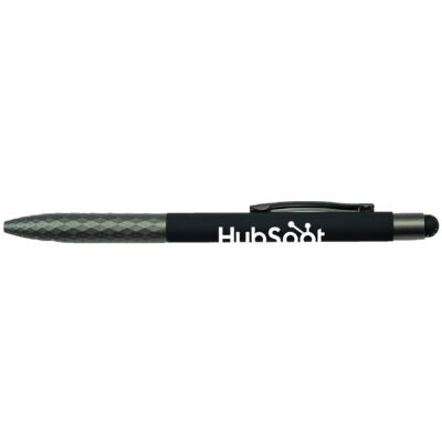 Soft Touch Aluminum Stylus Pen W/ Plastic Grip-1