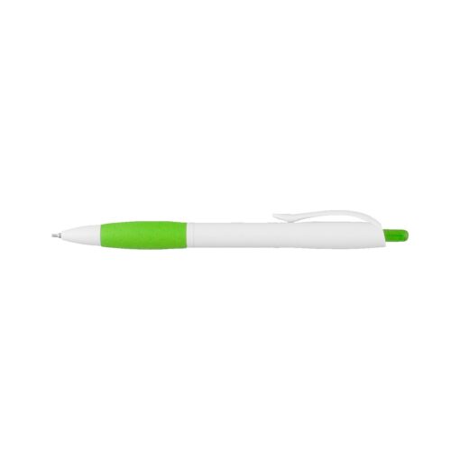 Super Glide Pen White Pen with Colored Gripper-2