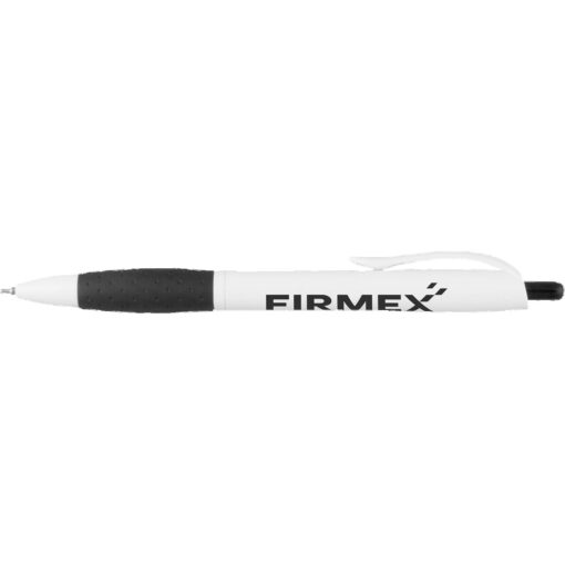 Super Glide Pen White Pen with Colored Gripper-3