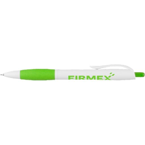 Super Glide Pen White Pen with Colored Gripper-7